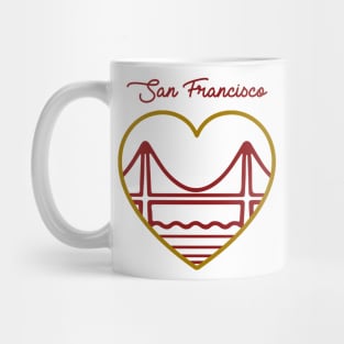 San Francisco Heart Mug